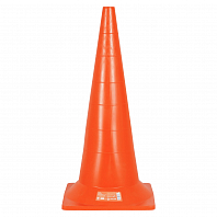 Конус дорожный 750мм, без световозвр.полос с утяжелителем, оранжевый