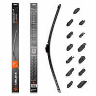 Щетка стеклоочистителя бескаркасная PRO 530мм (21") 13 адаптеров