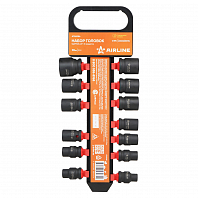 Набор головок ударных 1/2" 38мм 13 пр. (10-27мм) пласт. подвес