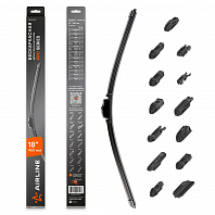 Щетка стеклоочистителя бескаркасная PRO 450мм (18") 13 адаптеров