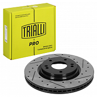 Диски тормозные для автомобилей KIA Sportage (15-) / Hyundai Tucson II (15-) передние d=305 PRO (перфорированные / слотированные / окрашенные)