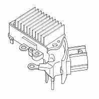 Регулятор напряжения генератора для автомобилей Toyota Corolla E12 (01-) 1.6i/Rav 4 (00-) 2.0i