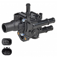 Термостат для автомобилей Chevrolet Aveo T300 (11-)/Opel Astra J (10-) 1.6i/1.8i (105°С) (с пластиковым корпусом)