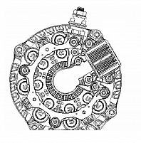 Мост диодный генератора для автомобилей Chery Tiggo 7 Pro (20-) 1.5T/Tiggo 4 (18-) 2.0i (с крышкой)