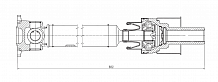 Карданный вал в сборе для автомобилей Mitsubishi Pajero III (00-)/Pajero IV (06-) (5-ст. МКПП) передний