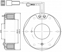 Катушка электромагнитная компрессора кондиционера для автомобилей КАМАЗ 5490 (13-)/Mercedes-Benz Axor (01-)