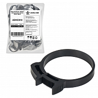 Хомут 49-54/9 мм, силовой зубчатый замок, пластик (ПА66) черный