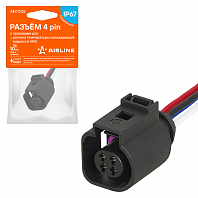 Разъём 4 pin с проводами для датчика температуры охл. жидкости VAG