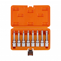 Набор головок 1/2" DR со вставками TORX T20-T60 длиной 100мм 8 предметов в кейсе