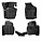 Ковры для VW Polo/ Rapid (20-), 4 шт.,(крепеж),выс. борт, 3D с подпятником, ТЭП, черн. airline ACM-PS-94 