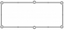 Прокладка клапанной крышки для а/м Kia Picanto (04-)/Hyundai Getz (02-) 1.0i/1.1i