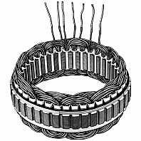 Статор генератора для автомобилей Mitsubishi Lancer X (07-)/ASX (10-)/Suzuki Grand Vitara II (05-) 1.6i (D=122мм)