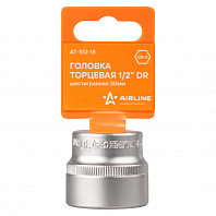 Головка торцевая 1/2" DR шестигранная 30мм пласт. подвес