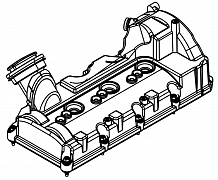 Крышка клапанная для а/м VW Touareg (10-)/Porsche Cayenne (10-) 3.0D (левая)
