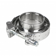 Хомут глушителя V-band быстросъемный с фланцами D=51 мм (нержавеющая сталь)