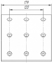 Накладка тормозной колодки для автомобилей ПАЗ 4230 ремкомплект 8 шт. R1 с заклёпками