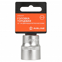 Головка торцевая 1/2" двенадцатигранная 24мм, пласт. подвес