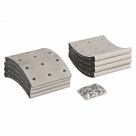 Накладка тормозной колодки для автомобилей ПАЗ ремкомплект 8 шт. R1 с заклёпками