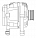 Генератор для автомобилей Opel Astra H (05-)/Zafira B (05-) 1.6i 100A