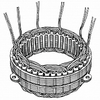 Статор генератора для автомобилей VAG Transporter T4 (90-) 1.9D/Passat B3/B4 (88-) 1.8i (D=128мм)