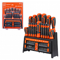 Набор отвёрток и бит 50 пр. в подставке (SL, PH, PZ, HEX, TORX, SQUARE) блистер