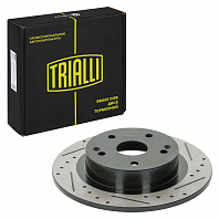 Диски тормозные для автомобилей Geely Coolray (18-) задние d=285 PRO (перфорированные / слотированные / окрашенные)