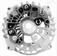 Мост диодный генератора для автомобилей Лада Vesta (15-)/X-Ray (16-) 1.6i/1.8i (тип Valeo) (с крышкой)