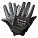 Перчатки полиэфир/замша "Механик" с противоскольз. покрытием ладони (XL), черн./сер., с подвесом airline AWG-M-08 
