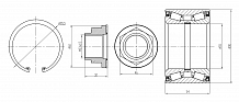 Ремкомплект ступицы передней для автомобиля Fiat Ducato (06-)/Peugeot Boxer (06-)/Citroen Jumper (06-)