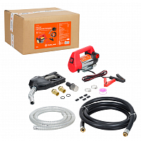 Насос перекачки диз. топлива переносной 12В, 50л/мин, в комплекте пистолет, шланги