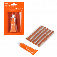 Ремкомплект для б/к шин в блистере (клей, жгуты 5 шт.)