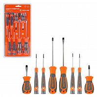 Набор отвёрток 8 пр. (SL2.5-SL6, PH00-PH2) блистер