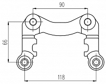 Скоба тормозного суппорта для автомобилей VW Golf IV (97-) задняя