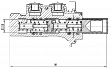 Цилиндр тормозной для автомобилей Лада 1118 / 2170 / 2190 / 21214 с ABS (без расширительного бачка)