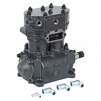 Компрессор воздушный для автомобилей МАЗ с дв. ЯМЗ-7511 (2 цилиндра, 275 л/мин, без шкива)