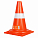 Конус дорожный 320мм с Вехой сигнальной 1200мм, с световозвр.полосами, оранжевый airline ADOP006 