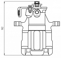 Суппорт тормозной для автомобилей Audi 80 (91-) задний левый d=38мм