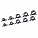 Хомуты пружин.набор 98шт.(13,14,15,16,18,20,21,22,23,24мм) самозажим.,хром-цинк,черн.,кейс airline ADSH030 