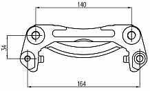 Скоба тормозного суппорта для автомобилей Hyundai Accent (99-)/Getz (02-) передняя левая