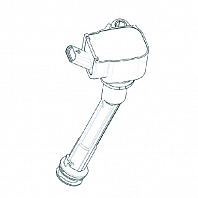 Катушка зажигания для автомобилей Geely Coolray (18-)/Atlas Pro (19-) 1.5T (изогнутый наконечник)
