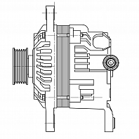 Генератор для автомобилей Subaru Forester SG (02-)/Impreza GH (02-) 2.0T/2.5i 80A
