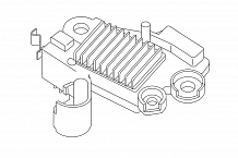 Регулятор напряжения генератора для автомобилей Peugeot 307 (00-) 1.6i/206 (98-) 1.4i (d=M4)
