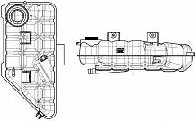 Бачок расширительный охлаждающей жидкости для а/м Mercedes-Benz ML (W163) (98-)