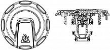 Крышка (пробка) расширительного бачка для а/м Audi A4 (15-)/A5 (16-)/Q5 (16-)/Q7 (15-)/VW Touareg (18-) 1.6bar