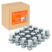 Гайка колесная M14x1,5x46, несъемная шайба, ключ 22, закрытая, хром для а/м Land Rover