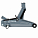 Домкрат подкатной 2.5т 120-350мм, кейс airline AJ25F340K 