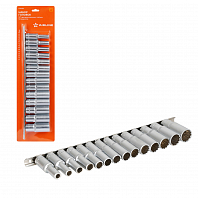 Набор головок 1/2" двенадцатигранных глубоких 14пр. (8-24мм)