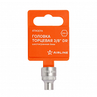 Головка торцевая 3/8" DR шестигранная 6мм, пласт. подвес