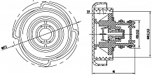 Крышка (пробка) расширительного бачка для а/м BMW X5 (E53) (00-)/X3 (E83) (04-)/3 (E46) (98-)/5 (E39) (95-) 1.4bar